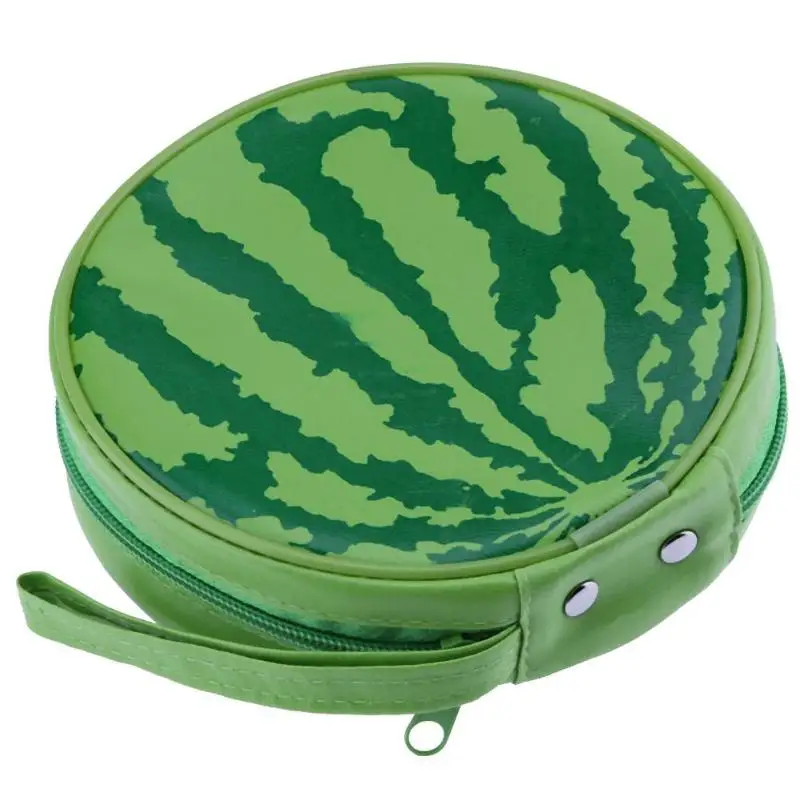 Портативный чехол кошелек с рисунком в виде арбуза 24 диска|Сумки и чехлы для CD| |