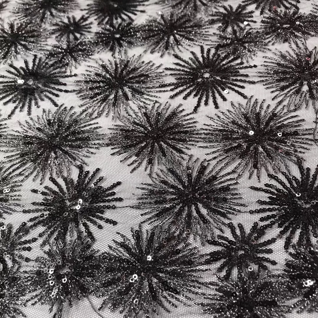 Серебристая и золотистая африканская французская кружевная ткань