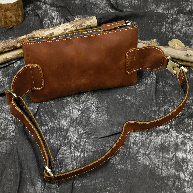 Поясная Сумка Luufan из натуральной кожи нагрудная сумка двойного назначения Fanny Pack