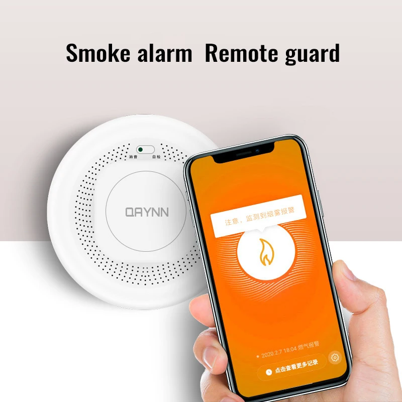 

ZigBee 3.0 Tuya Smoke Detector Fire Protection Alarm Remote Control Via Smart Life App With IOS /Android Home Security System