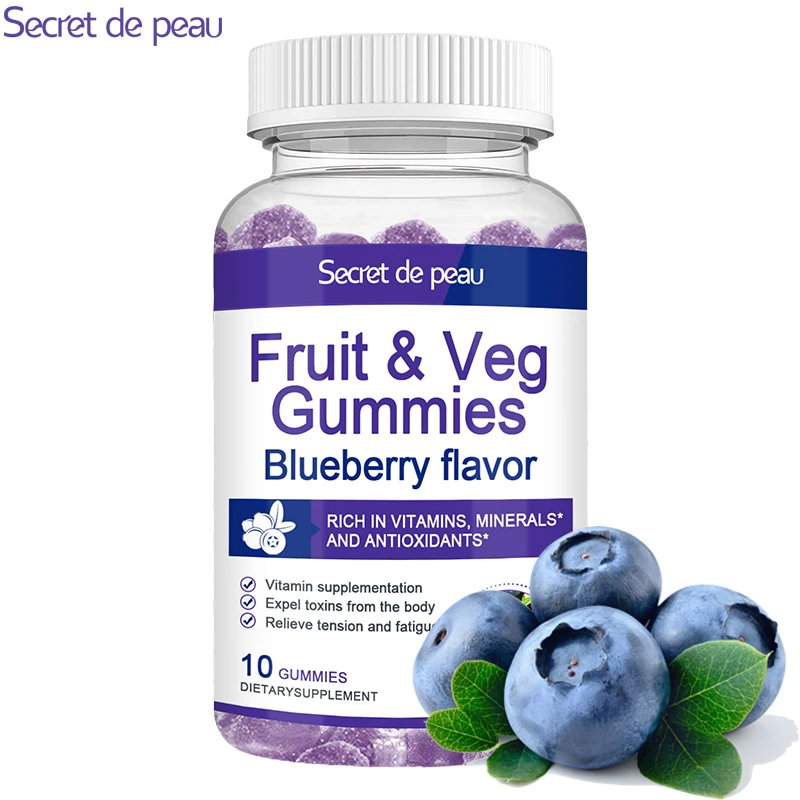 SDP 60pcs Blueberry Flavor Relieve Eye Fatigue Multivitamin Antioxidant Adjuvant Promote Immunity System Health Daily Product |