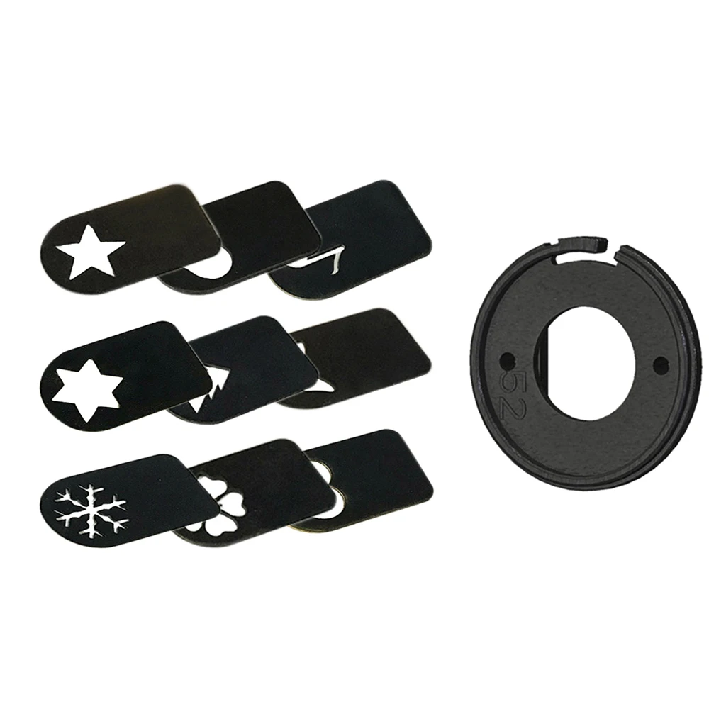 Набор фильтров боке с крышкой объектива 82 мм 10 в 1 для художественной сцены