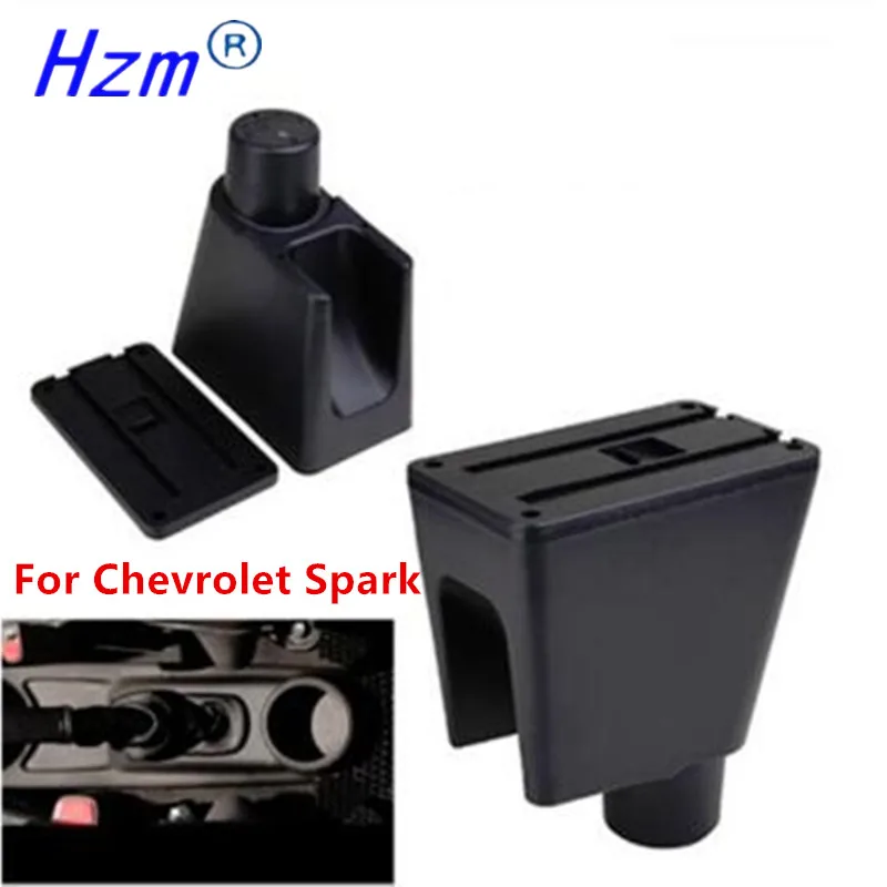 Подлокотник для Chevrolet Spark III 2010-2014 Daewoo Matiz черный кожаный центр Новый ящик хранения