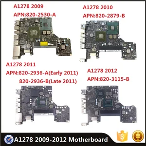 original a1278 motherboard 820 2530 a 820 289 b 820 2936 ab 820 3115 b i5 i7 logic board for macbook pro 13 a1278 2009 2012 free global shipping