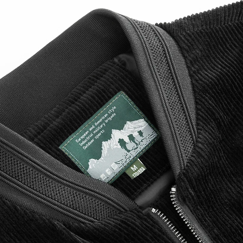 Новинка Вельветовая куртка для осени и зимы мужская хлопковая с лацканами