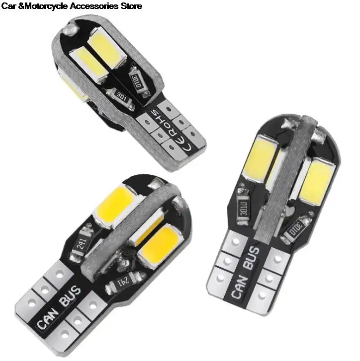 От DHL 1000 шт. Canbus безотказная T10 T15 W5W 194 SMD Светодиодная лампа 5630 5730 t10 8 8smd 400 люмен