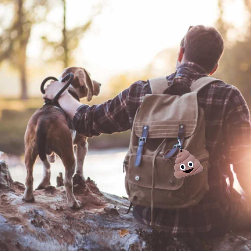 

Pet Waste Bag Dispenser Poop Bag Dogs Cat Trash Carrier Pet Bag Loader Cleaning Tool Pet Products Fecal Shape Outdoor Portable