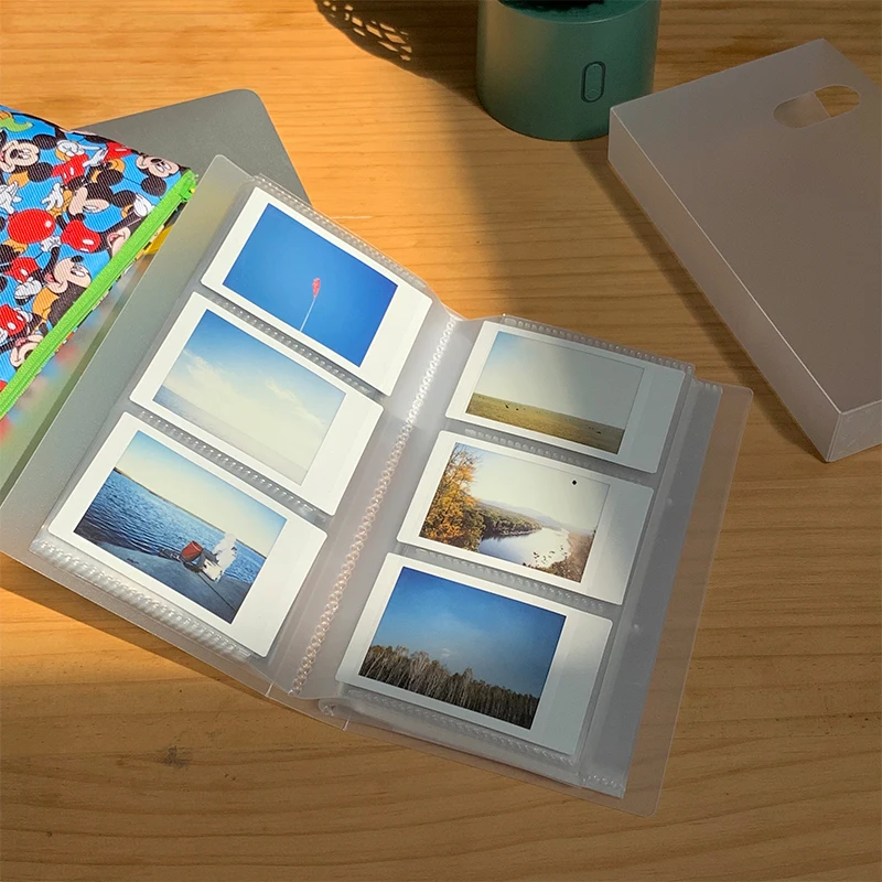 

3 Inch 240 Pockets Matte Cover Polaroid Mini Photo Album Train Ticket Book Collection Business Bank Card Storage Fotografia