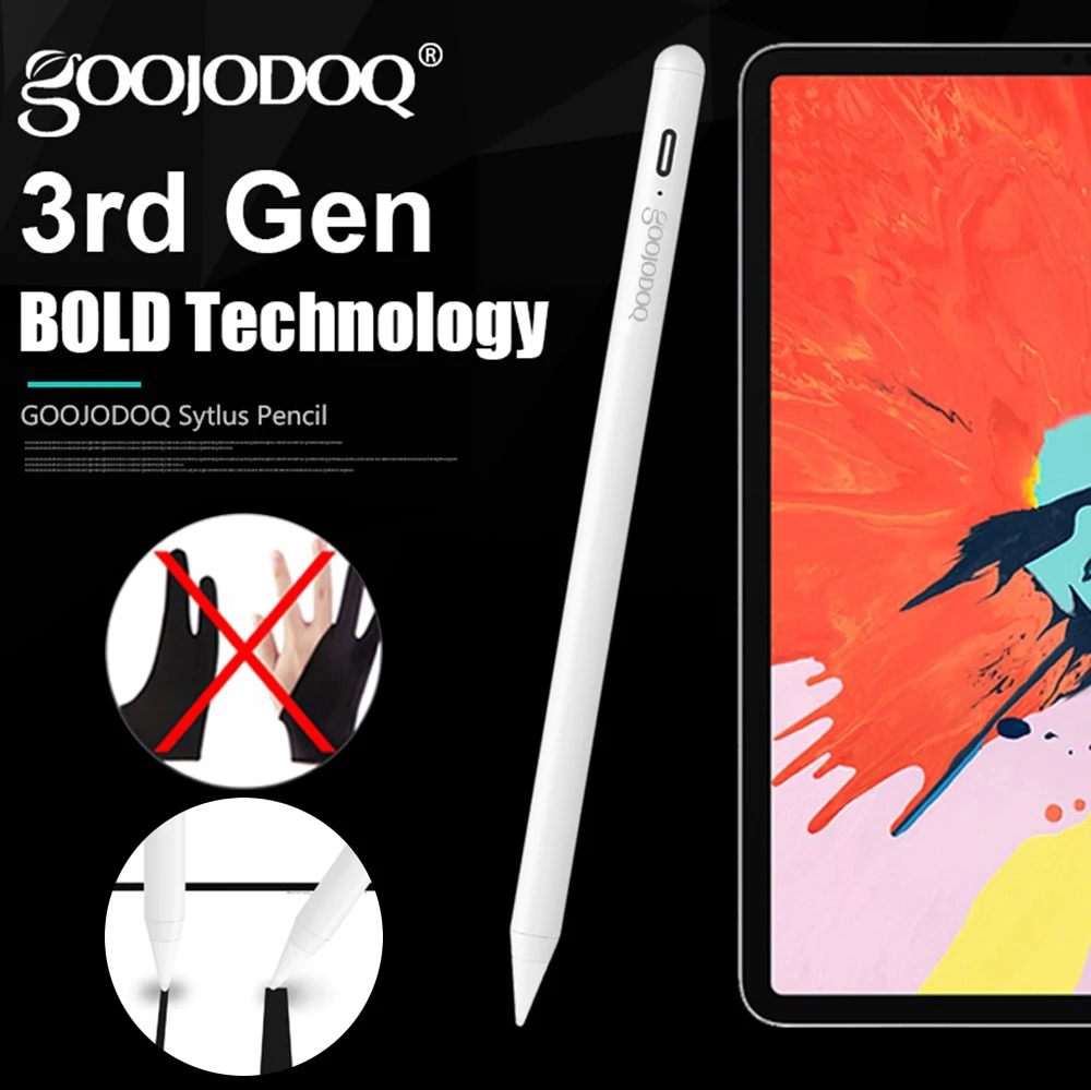 Стилус карандаш для Apple iPad активный стилус Pencil 2 2018 и 2019 6 го 7 поколения/Pro 3