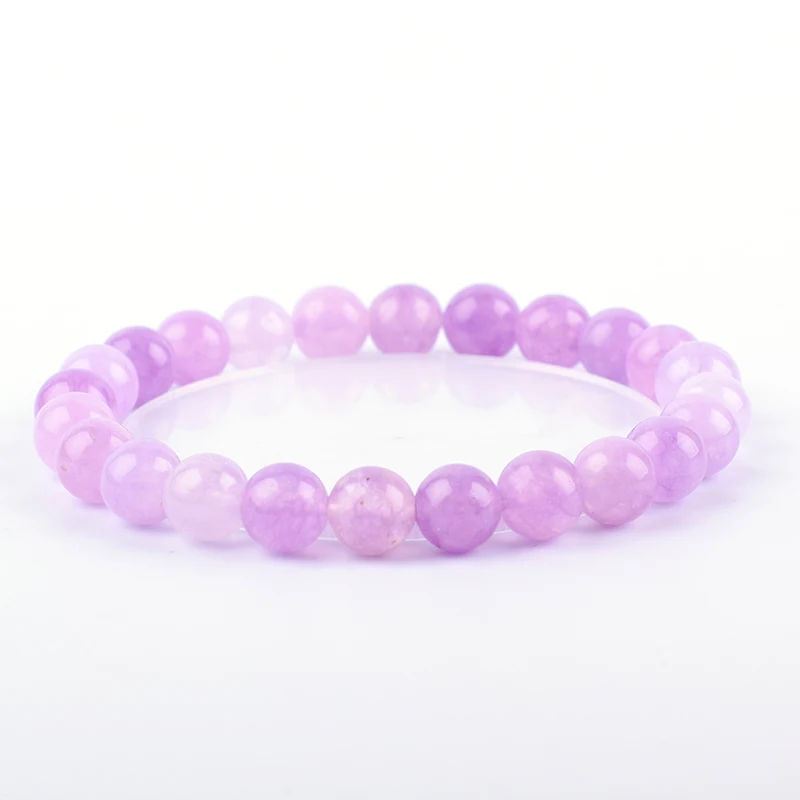 Браслеты из кварца розового цвета на руку ювелирные украшения со стразами