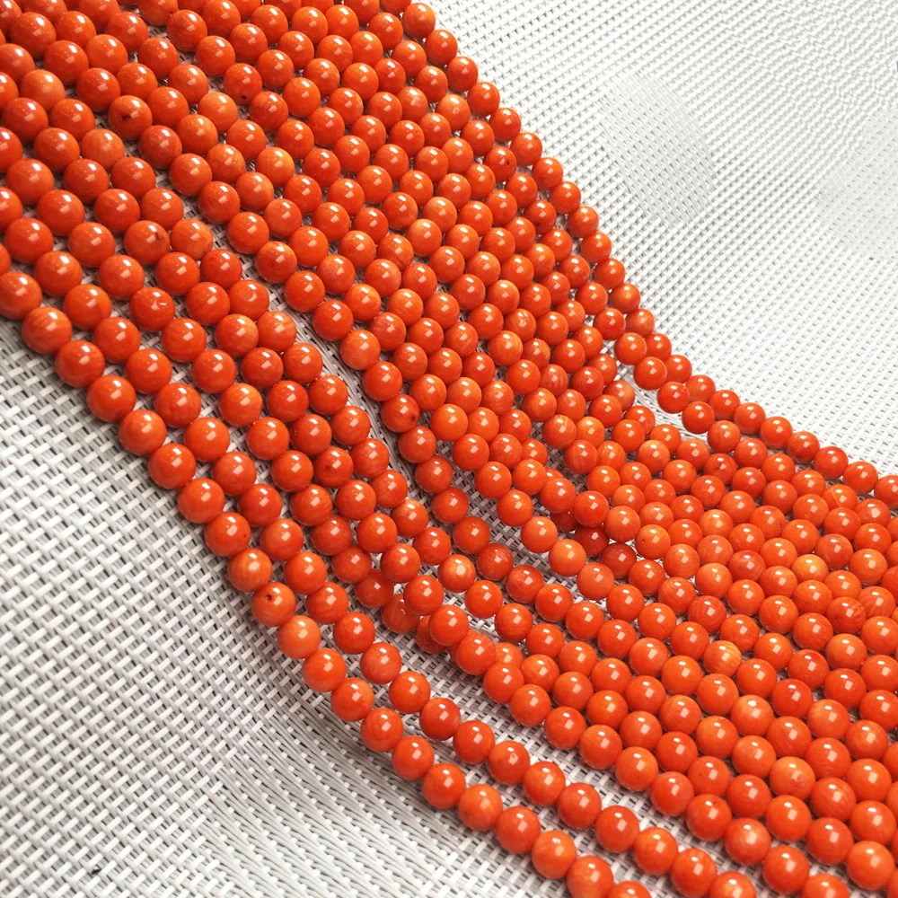 Искусственные коралловые бусины круглые зеркальные разделительные для