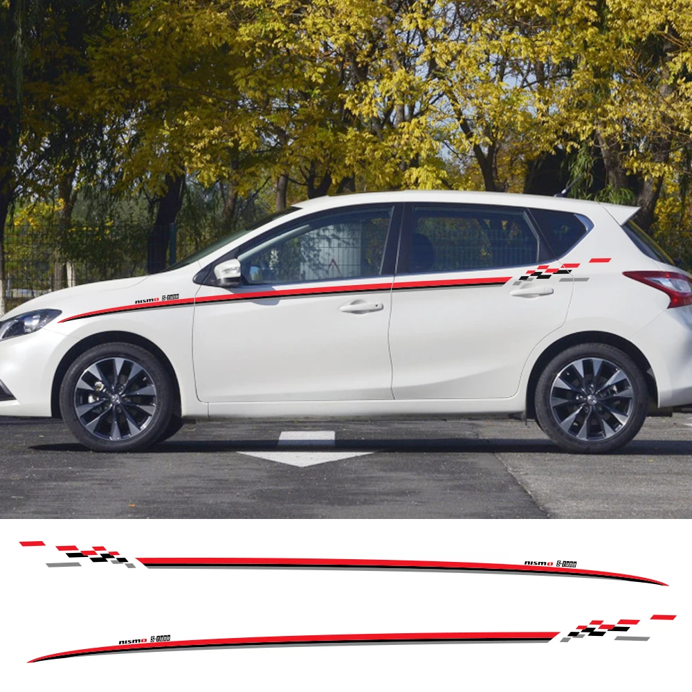 Автомобильные наклейки на весь Кузов для Nissan Qashqai Almera Tiida Juke X trail Nismo АВТО боковой