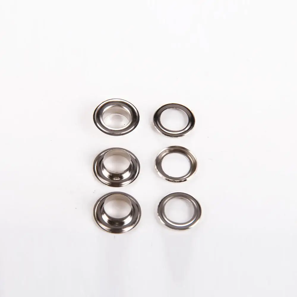 

5# Silver Iron Grommet Eyelet for Manual Eyelet Puncher Hand Press Puncher Grommet for Flex Banner 500set/pack