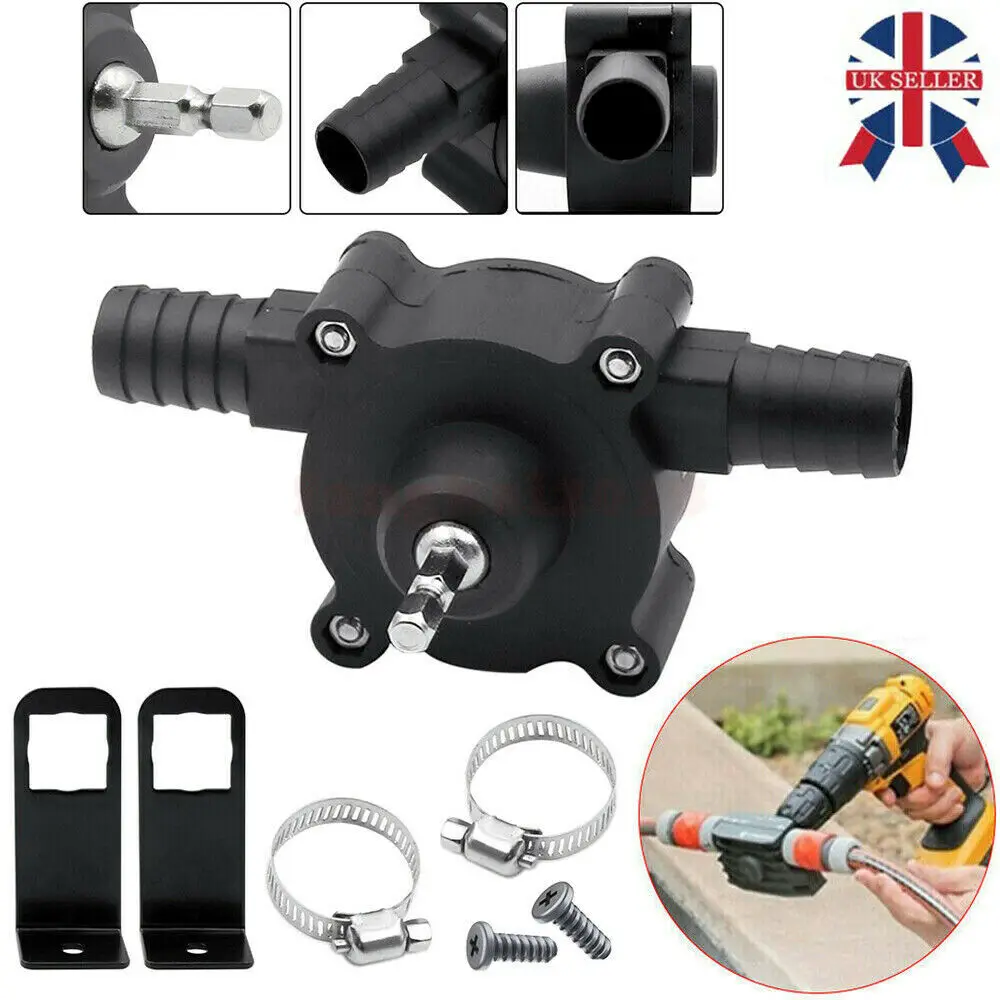 

Portable Electric Powered Drill Pump Self Priming Oil Fluid Water Transfer Pumps Black Garden Irrigation Supplies 30-40l/min