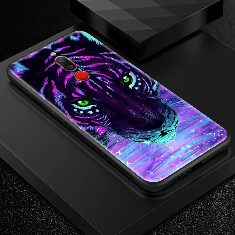 H107 Задняя крышка из закаленного стекла для Meizu 16s 16th Plus 16X M6T M882Q M892Q M5 M6 M8 M9 Note TPU Рамка бампер печать обложек сумка с животными - Цвет: H107