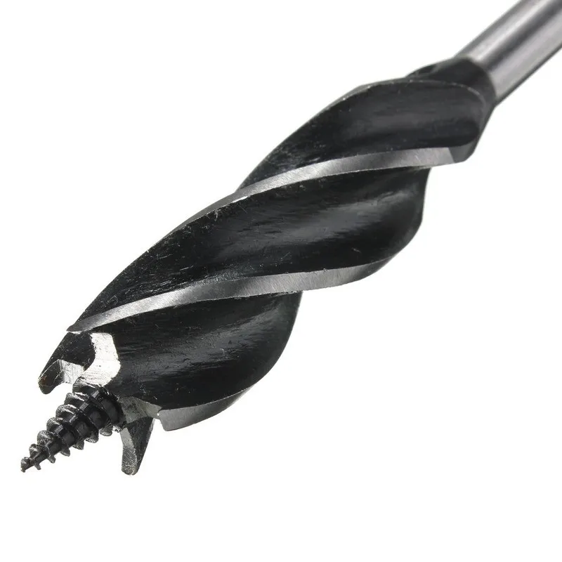 Четырехслотовое удлиненное деревообрабатывающее спиральное сверло с четырьмя