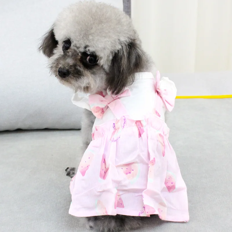 Одежда для домашних животных платье собак летняя одежда кошек юбка щенков