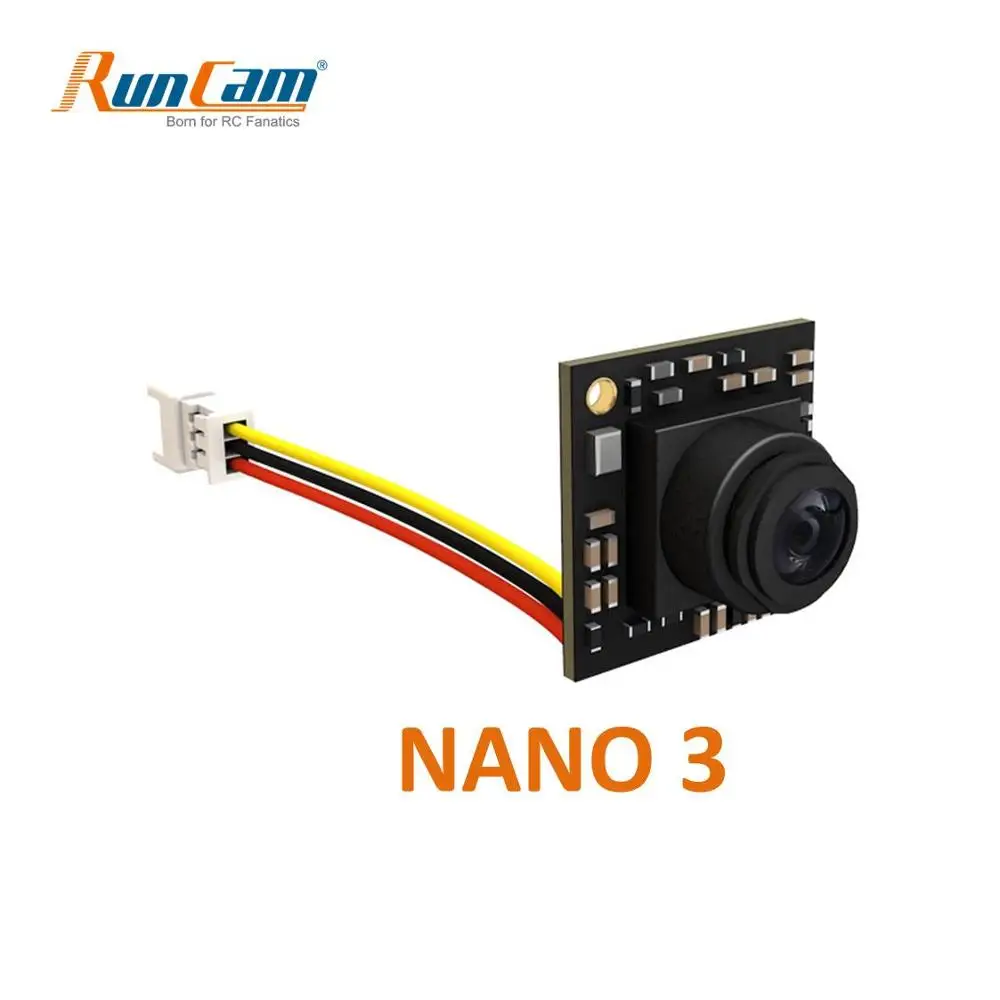 

RunCam Nano 3 1/3'' 800TVL 1.1g Ultra Light FOV 160 Degree Wide Angle NTSC CMOS FPV Camera for RC FPV Racing Drone Toothpic