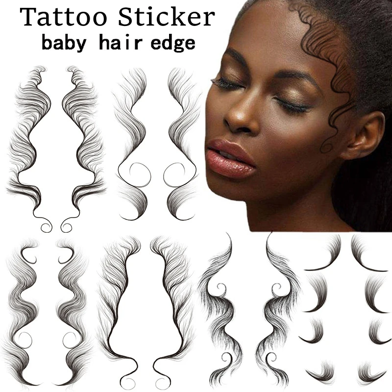 

Наклейка-Татуировка с конским хвостом, с гладкими краями