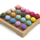 100200500 шт., силиконовые бусины для прорезывания зубов