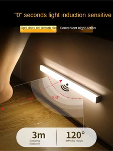 human body induction night light led aisle emergency light no wiring rechargeable wall light window induction light