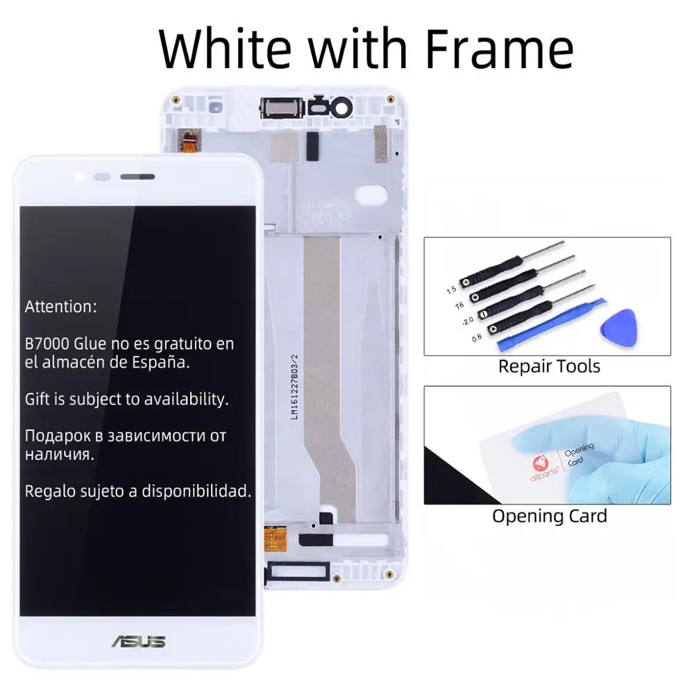 White with Frame Дисплей для ASUS Zenfone 3 Max ZC520TL ЖК-дисплей сенсорный экран с рамкой для ASUS ZC520TL X008D Замена дисплея - Цвет: White with Frame
