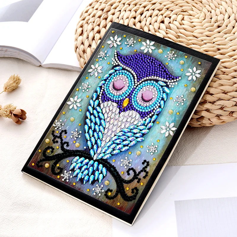 DIY Special Shaped Diamond Painting 50 Pages Office Notebook Cross Stitch Embroidery Sketchbook Drawing Book