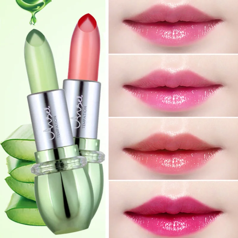 Алоэ Вера Желе Помада изменение температуры цвет увлажняющий антипригарная