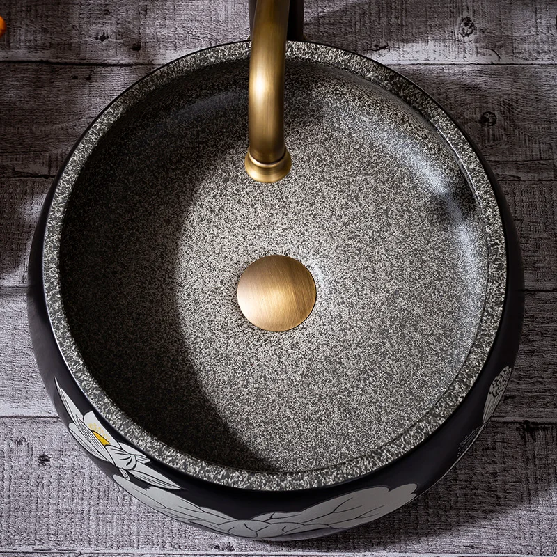 Керамическая художественная раковина Европейский умывальник для умывальника в