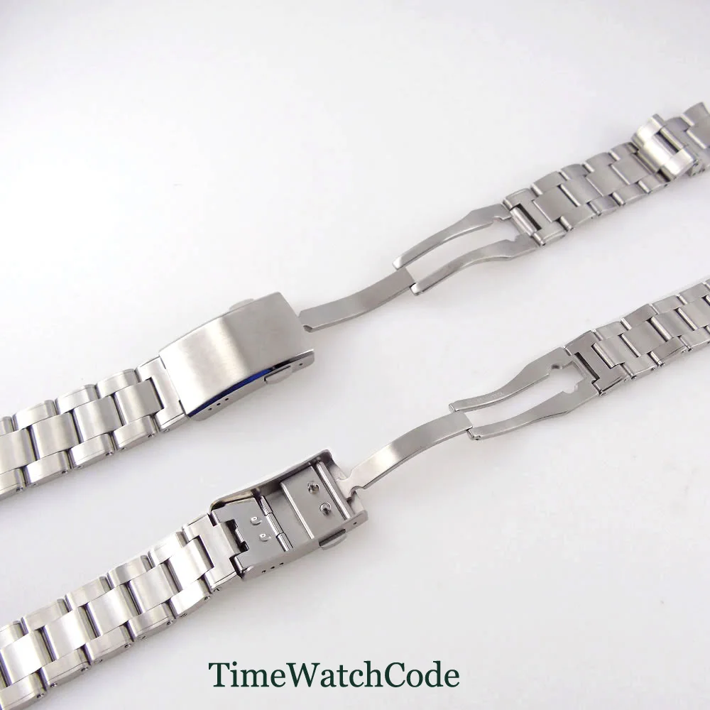 Ремешок из нержавеющей стали 316L для часов матовый браслет с прочными изогнутыми