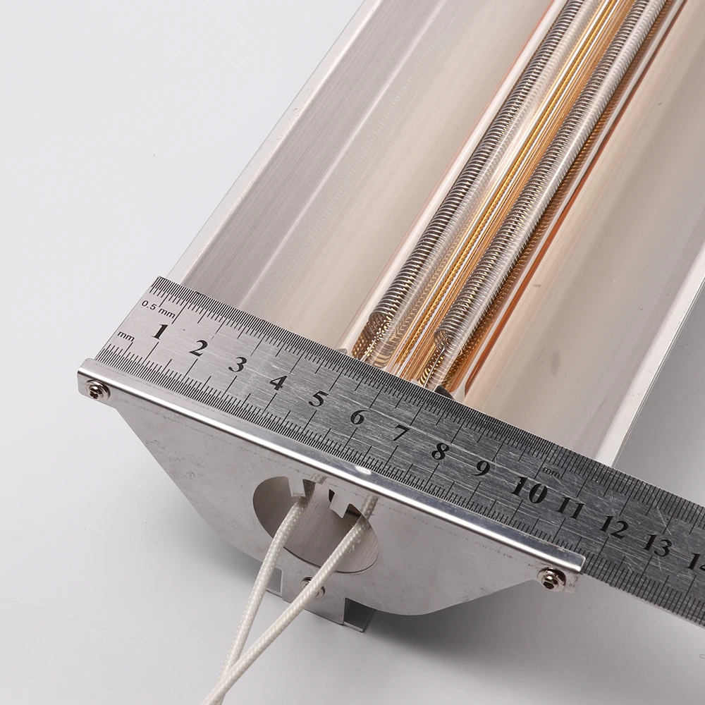 800W Infrared Heat Halogen Bulb Lamp Gold Double Paint Curing with Lampshade | Лампы и освещение