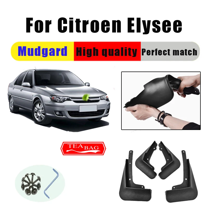 

Mud Flaps For Citroen Elysee 2014~2019 Mudguards Fenders Splash Guards Car Accessories Auto Styline 4 PCS