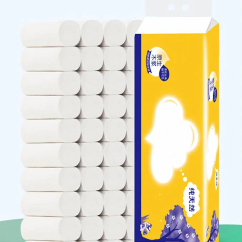 10 рулонов мягкая туалетная бумага салфетки 3-слойная Бытовая рулонная без