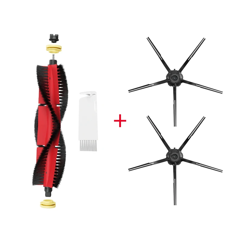 

Roborock Original Spare Kits For Roborock S6 S50 S5max S6Max V Cleaning Brushes Detachable Main brush,2pcs black side brush