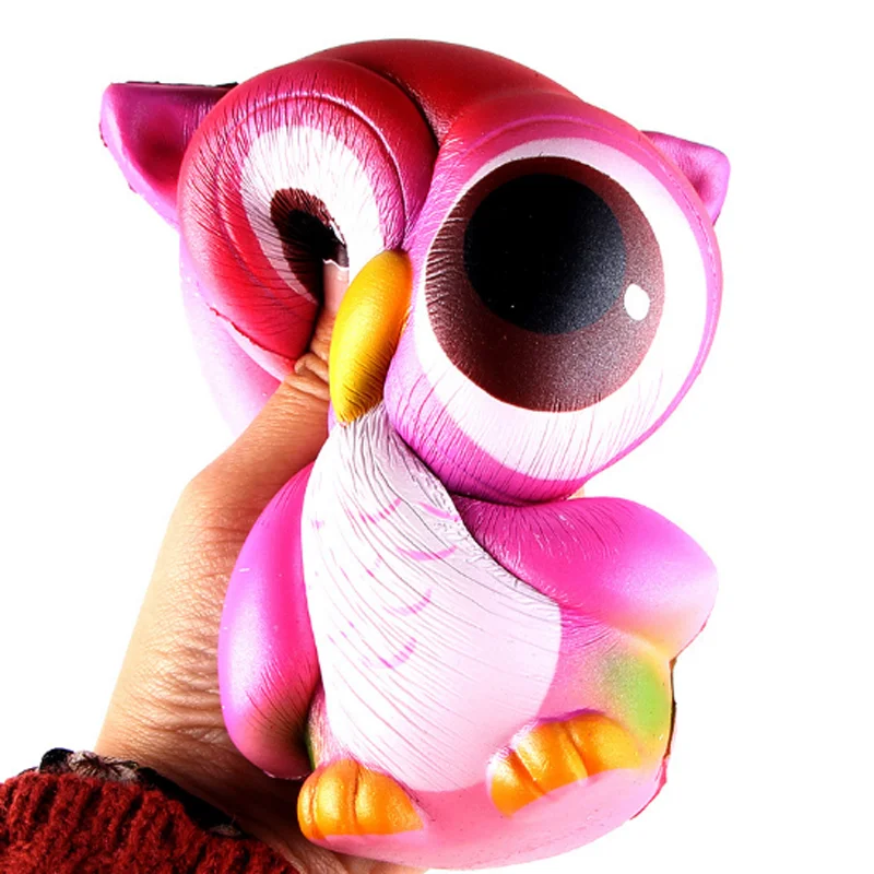 1 шт. креативные антистрессовые игрушки сова большие глаза сжимаемые медленно