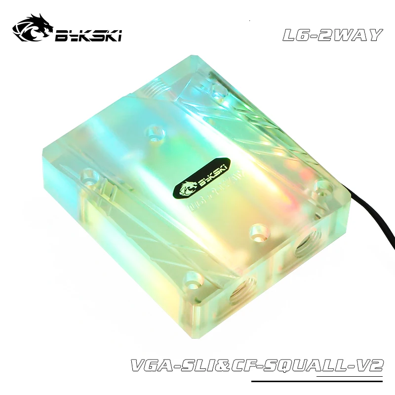 Bykski SLI/CF мультикарта SLI мостовой модуль акриловая коробка для графической карты