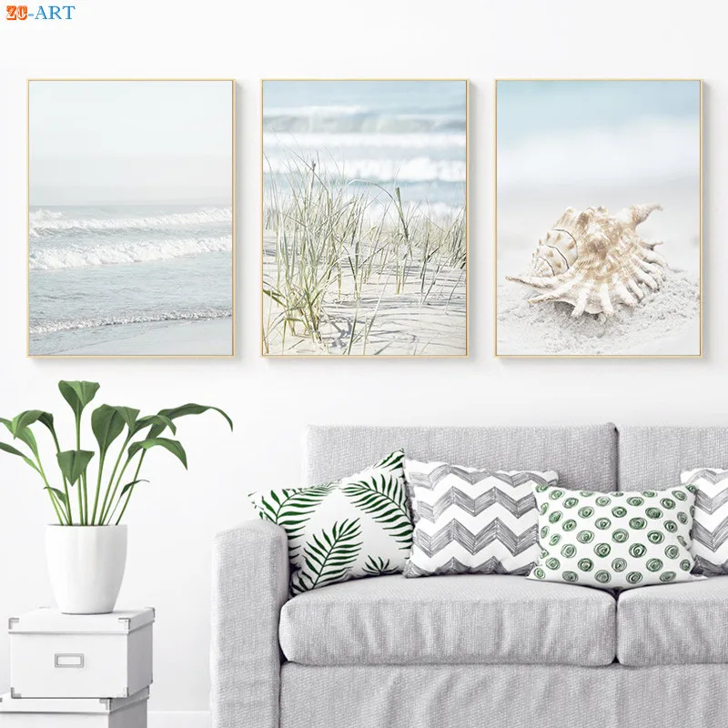 Настенная картина Pastel в виде раковины песчаной фотообои и фотографий для