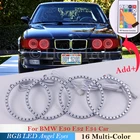 Высокое качество Красный Синий Зеленый для BMW E30 E32 E34 головной светильник светодиодный RGB ангельские глазки гало кольца свет многоцветный Изменение цвета стайлинга автомобилей
