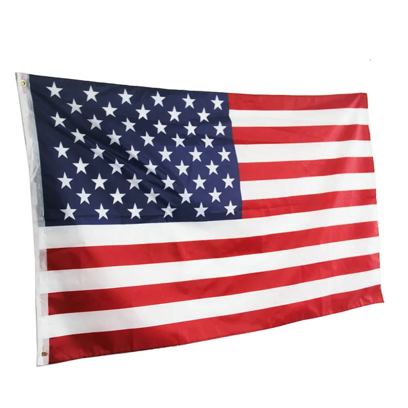 

90x150CM Wave American 3x5 Ft Super-Poly Indoor/Outdoor American FLAG Country Banner Christmas's gifts