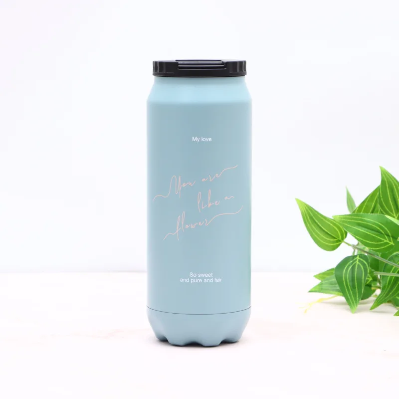 Термос из нержавеющей стали 500 мл Корейская вакуумная фляжка чашка для пар