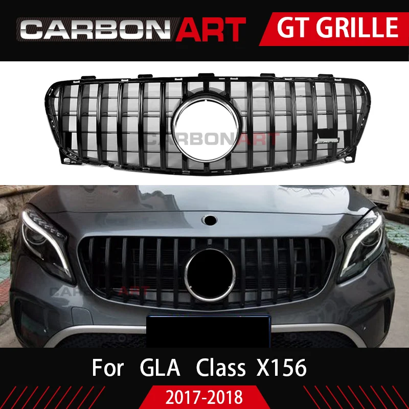 Передняя решетка для автомобилей 2017 + GLA X156 Gt передняя подходит бампера шрифа Mercede