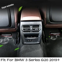 2pcs seat under ac air conditioner duct vent outlet grille cover trim fit for bmw 3 series g20 2019 2022 black accessories
