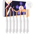 Высокочастотный аппарат для лица, 7 палочек, трубчатый электрод, аргоновый газ для удаления пятен и акне, уход за кожей лица, выпадение волос, Электротерапия