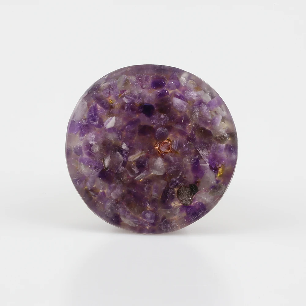 

Orgonite Pyramid Spiritual Healing Energy Orgone Natural Crystal Rock Quartz Amethyst Stones Tree of Life 7 Reiki Chakra Jewelry