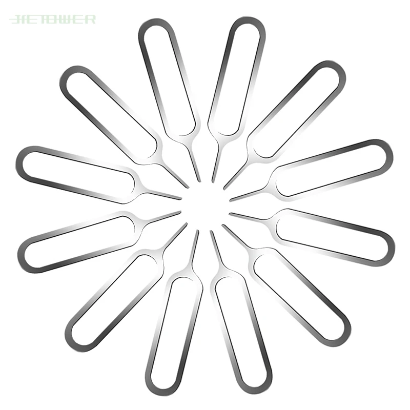 5000 шт./лот металлическая игла для извлечения лотка SIM карты iPhone 7 plus 8 X iPad Samsung S7 S8