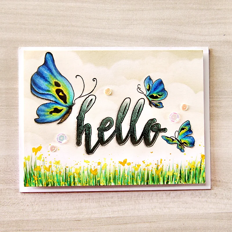 Hello Letter металлические штампы и прозрачные для скрапбукинга новинка 2019
