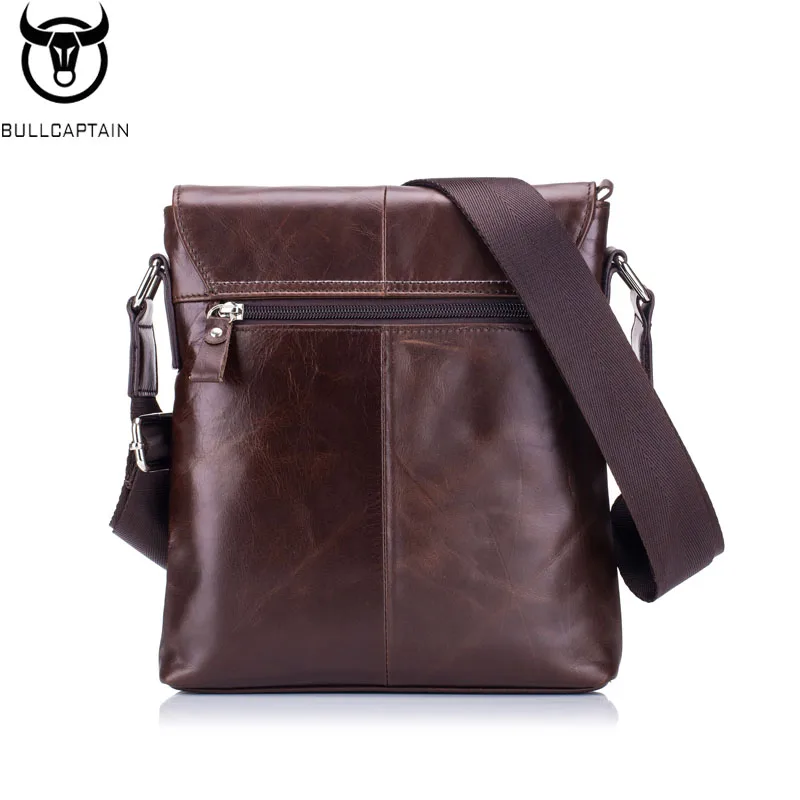 BULLCAPTAIN Men's Baotou Layer Cowhide Chest Nag New Leather Men's Shoulder Messenger multifunctional Shoulder Bag
