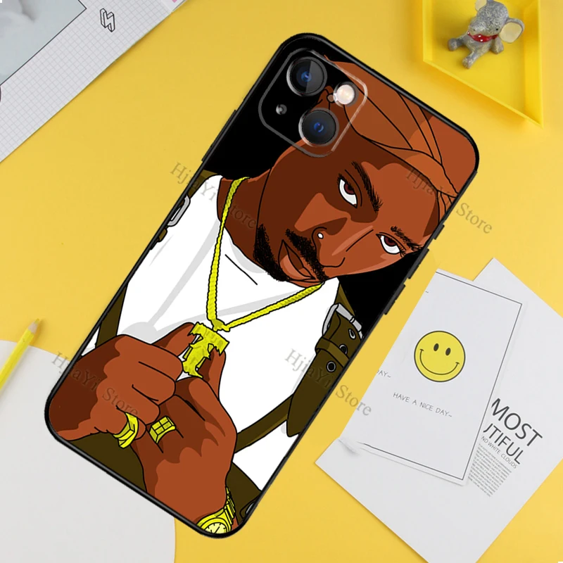 Чехол для телефона Rapper Tupac 2Pac Makaveli iPhone 13 12 11 14 Pro XS Max XR X силиконовый чехол Mini 7 8 Plus -