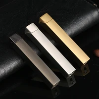 new mini simplicity metal ladies torch lighter portable butane gas cigar lighter smoking accessories mens lady gift
