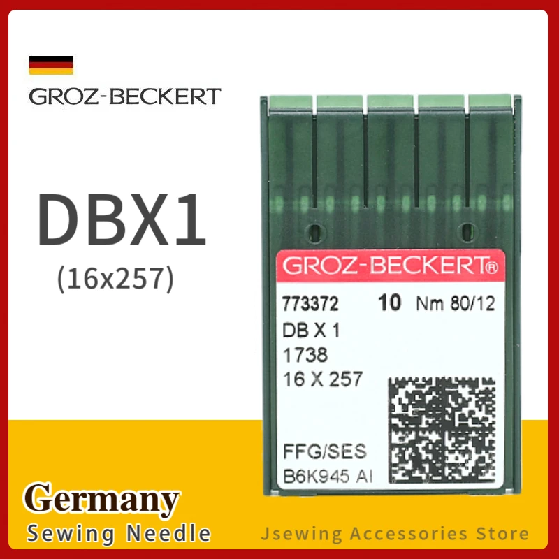 10 PCS DBX1 Groz-Beckert Sewing Machine Needles For Industrial Lockstitch Accessories DB*1 16x257 Knitting JUKI BROTHER SINGER